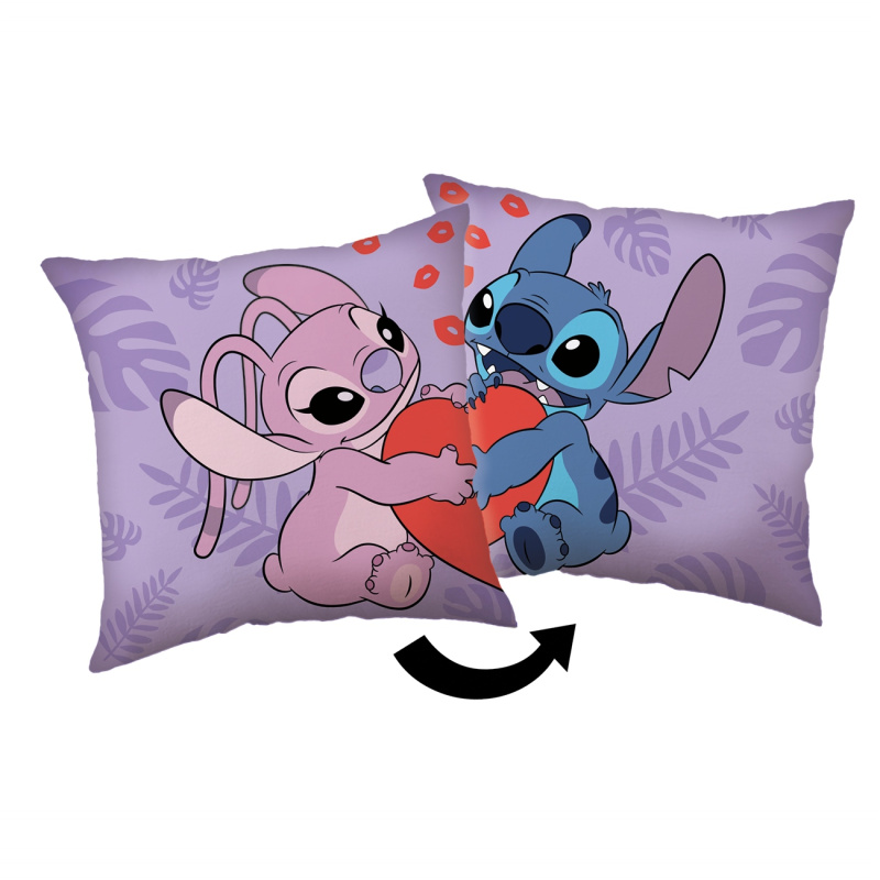 Jerry Fabrics Polštářek Lilo a Stitch Kiss Varianta: Polštářek Lilo a Stitch Kiss 40x40 cm