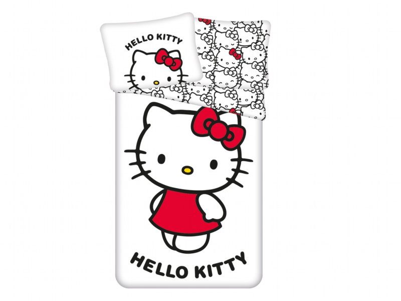 Jerry Fabrics Povlečení Hello Kitty 140x200, 70x90 cm