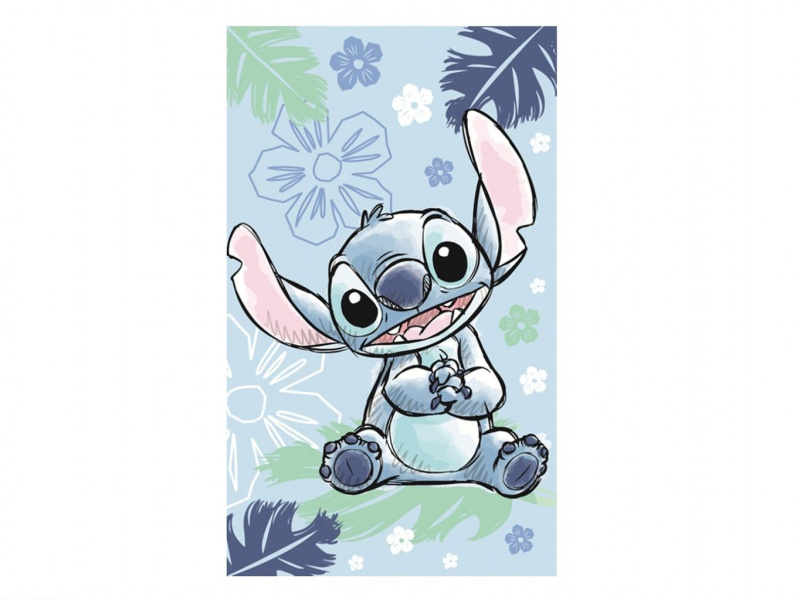 Jerry Fabrics Dětský ručník Lilo a Stitch Ohana blue 30x50 cm