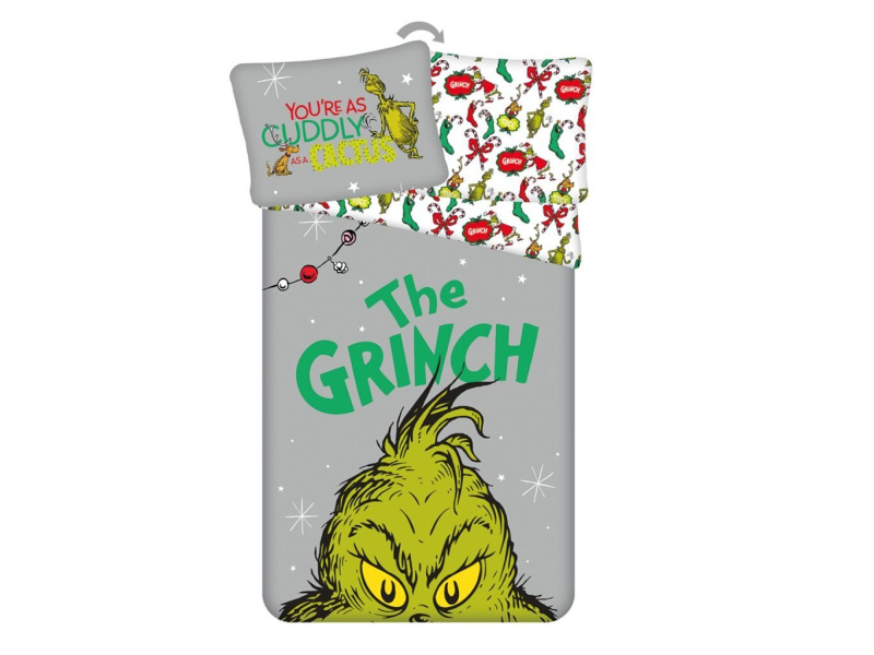 Jerry Fabrics Povlečení Grinch The Grinch 140x200, 70x90 cm