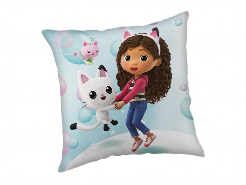 Jerry Fabrics Polštářek Gábinin kouzelný domek Bubbles 02 40x40 cm