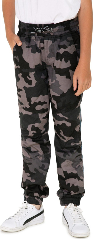 Dívčí maskáčové kalhoty SAM 73 Laura černé Velikost: 116