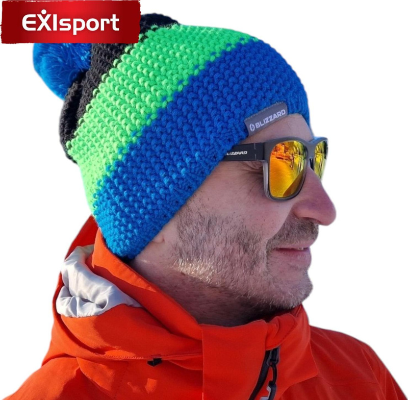 Čepice BLIZZARD Tricolor černozelenomodrá Velikost: UNI