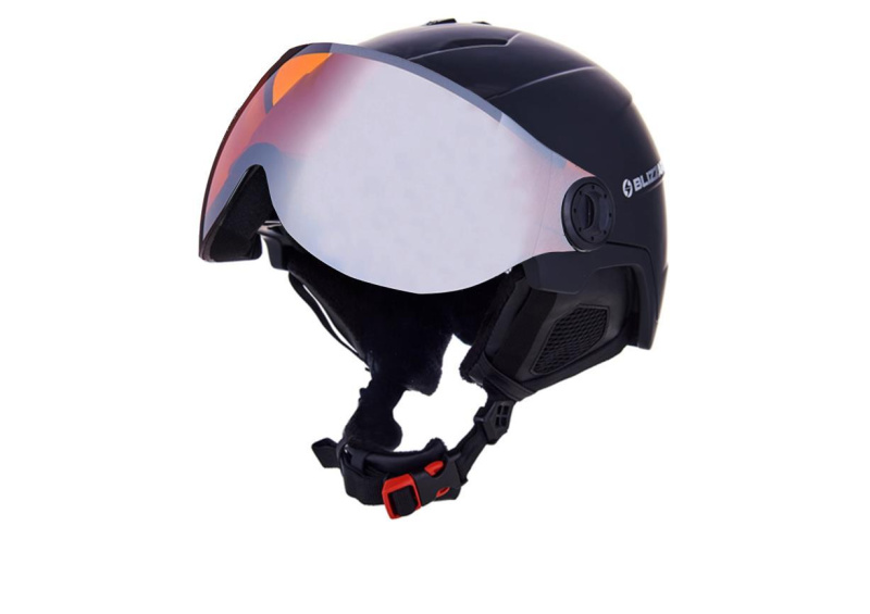 Lyžařská helma BLIZZARD Double Visor matná černá Velikost: 56/59 cm