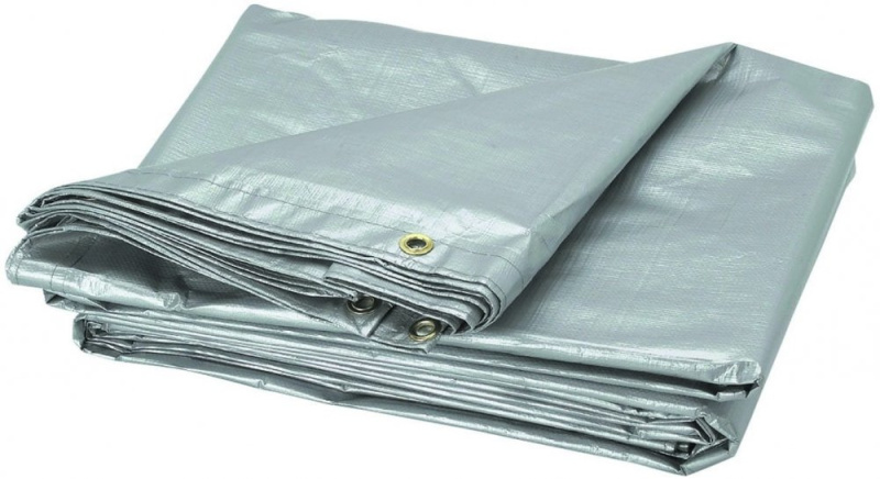 Zakrývací plachta stříbrná 4x5m 120 g