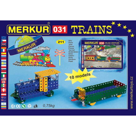 Merkur Stavebnice - Železniční modely, 211 dílků