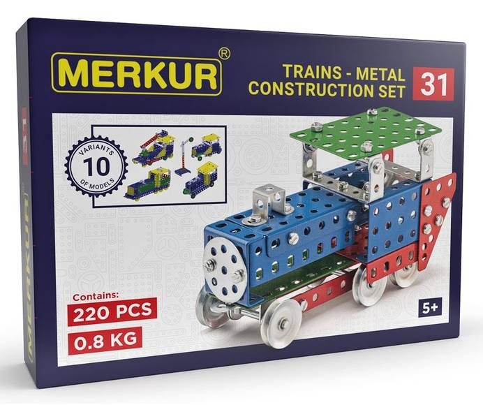 Merkur Stavebnice - Železniční modely, 211 dílků