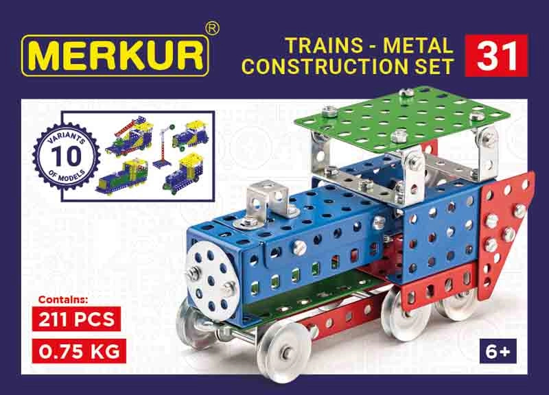 Merkur Stavebnice - Železniční modely, 211 dílků