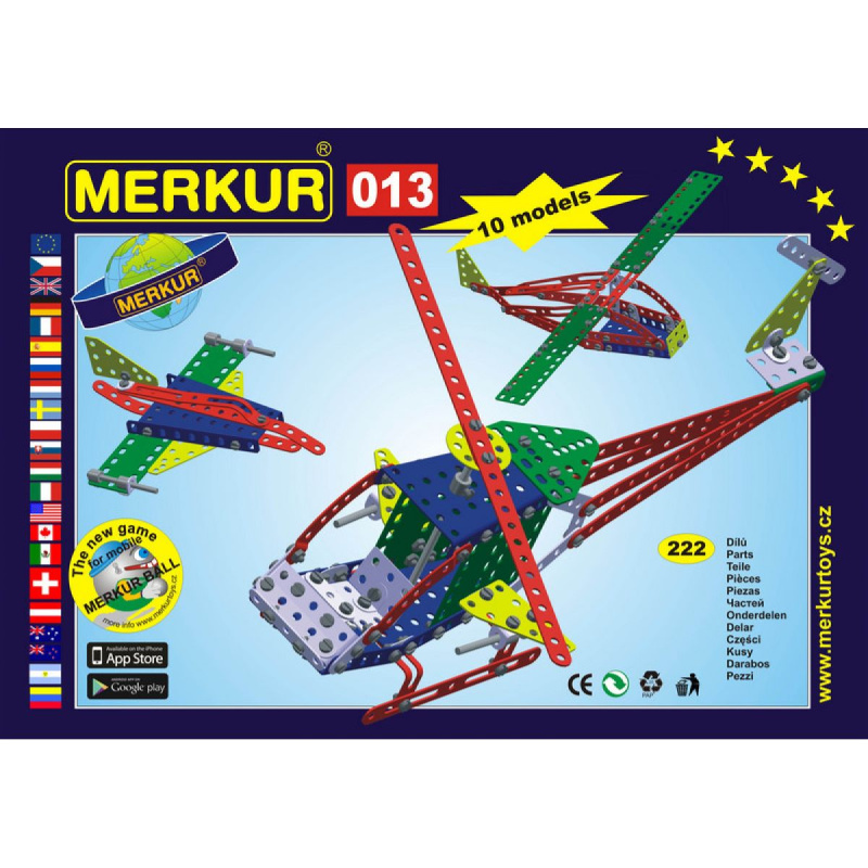 Merkur 013 Vrtulník - 222 dílů