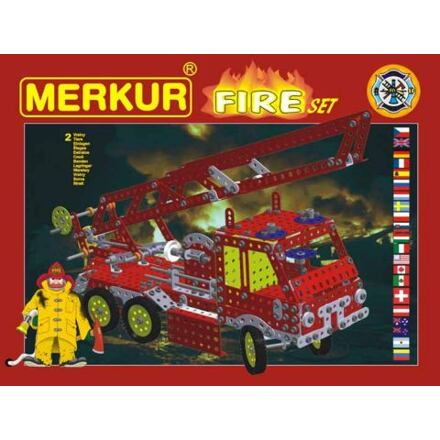 Merkur Stavebnice - Fire set, 708 dílků
