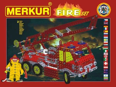 Merkur Stavebnice - Fire set, 708 dílků