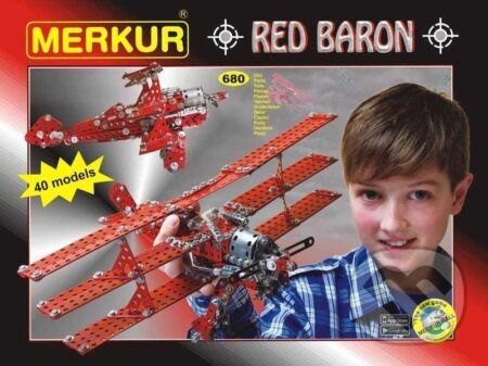 Merkur Red Baron (680 dílů, 40 modelů) - hra z kategorie Stavebnice