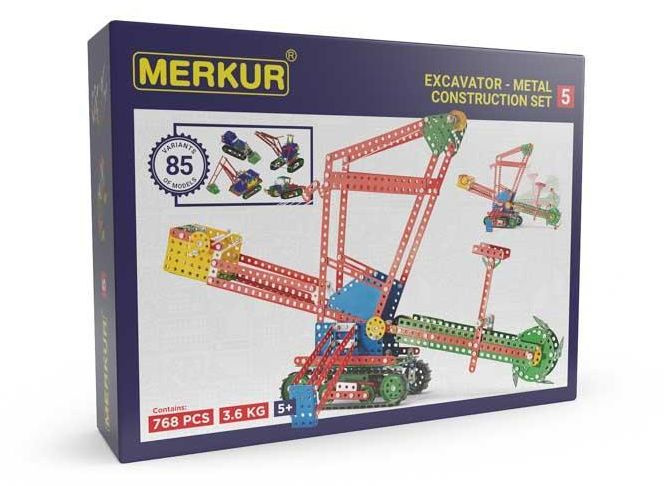 Klasičká stavebnice Merkur 5 se 80 modely