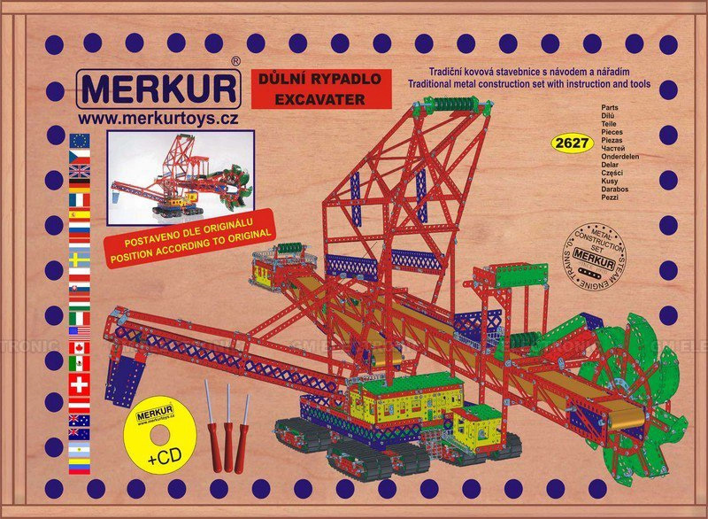 Merkur - Maxi důlní rypadlo, 3449 dílků