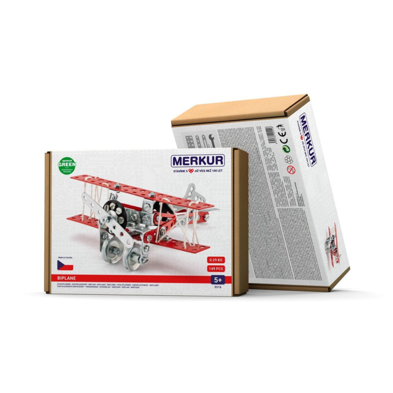 Merkur 051 - dvouplošník, 148 dílů