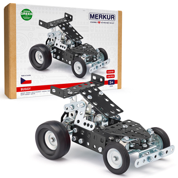 Stavebnice MERKUR 055 Buggy 126ks v krabici 26x18x5,5cm