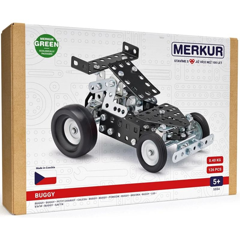 Stavebnice MERKUR 055 Buggy 126ks v krabici 26x18x5,5cm