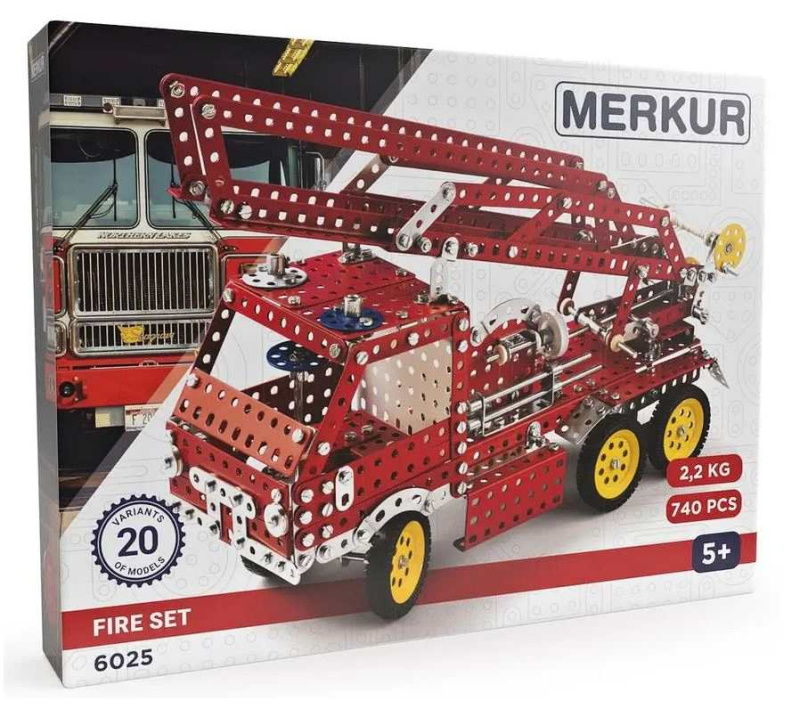 Merkur Fire Set, 708 dílů, 20 modelů