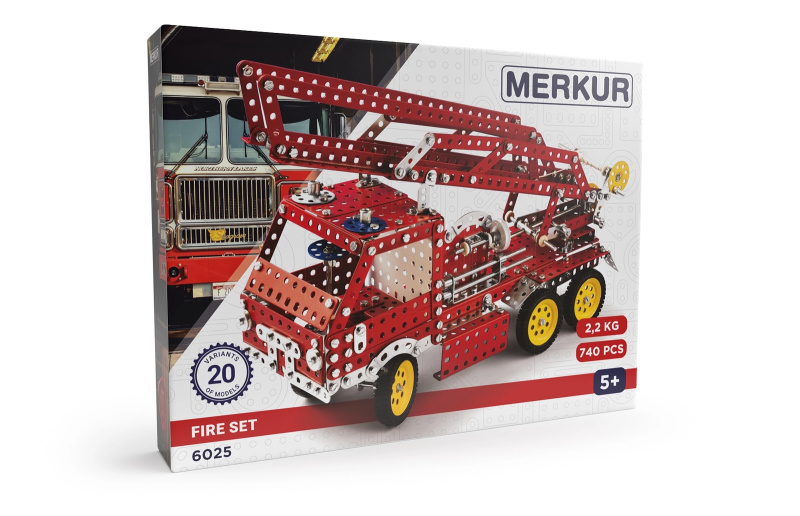 Merkur Fire Set, 708 dílů, 20 modelů