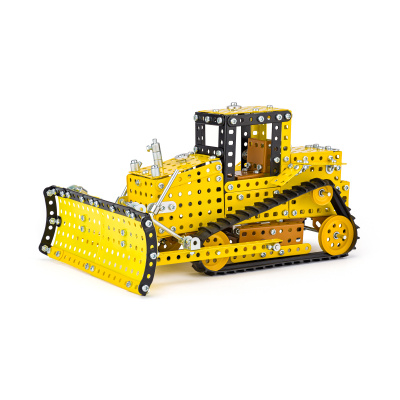 Stavebnice MERKUR Buldozer 535ks v krabici 33x23x5,5cm