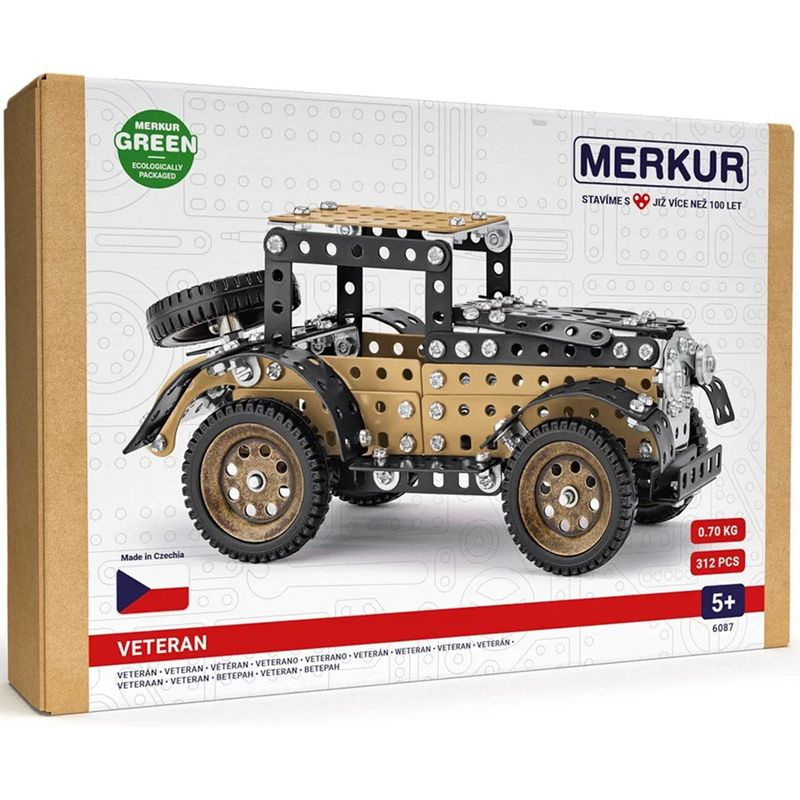 Stavebnice MERKUR Veterán 325ks v krabici 26x18x5,5cm