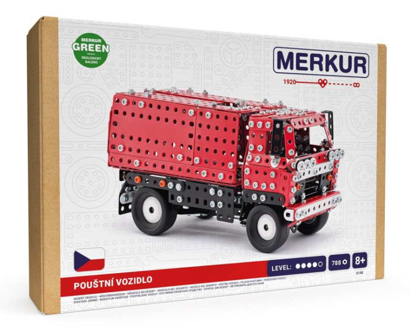 Merkur Pouštní vozidlo 4x4, 708 dílků