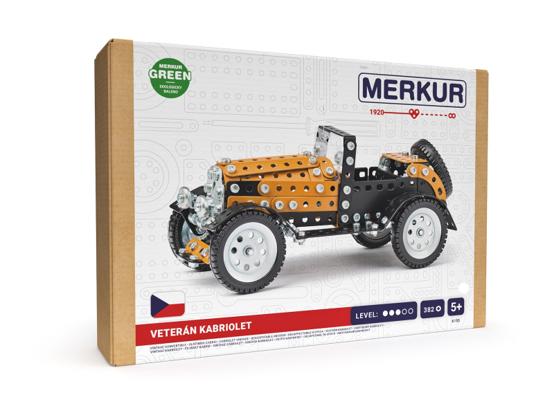 Merkur - Veterán Aero kabriolet, 382 dílků