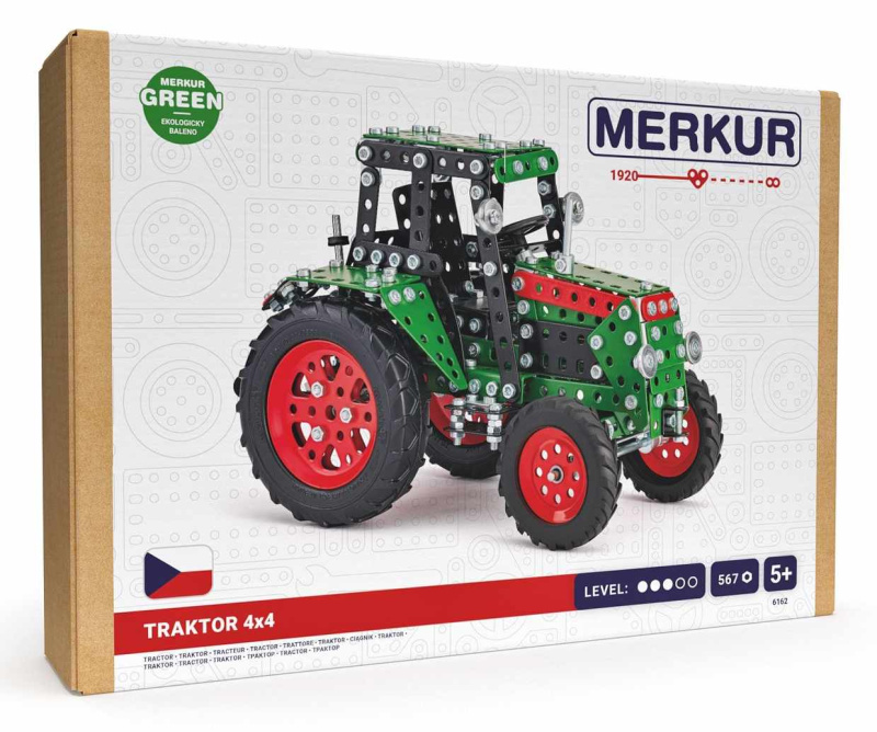 Merkur - Traktor zelený, 567 dílků