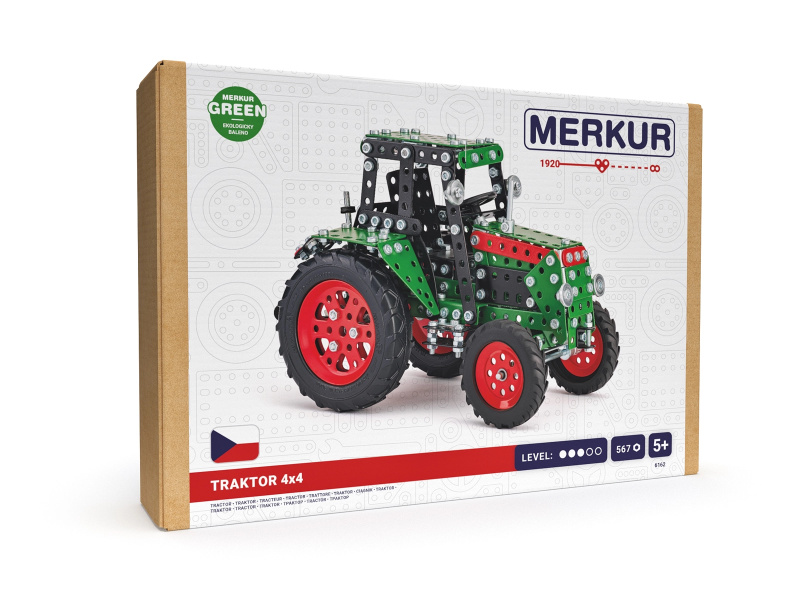 Merkur - Traktor zelený, 567 dílků