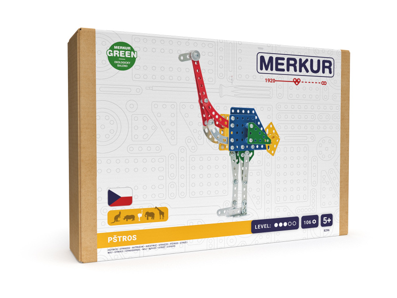 Merkur - ZOO Pštros, 106 dílků