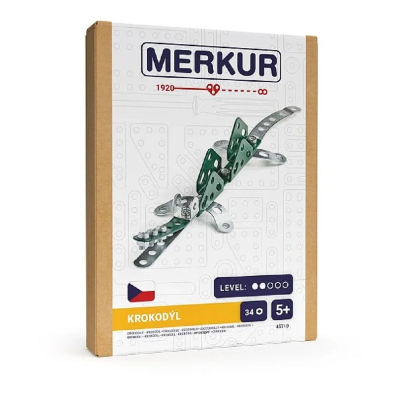 Merkur - Mini ZOO Krokodýl, 45 dílků