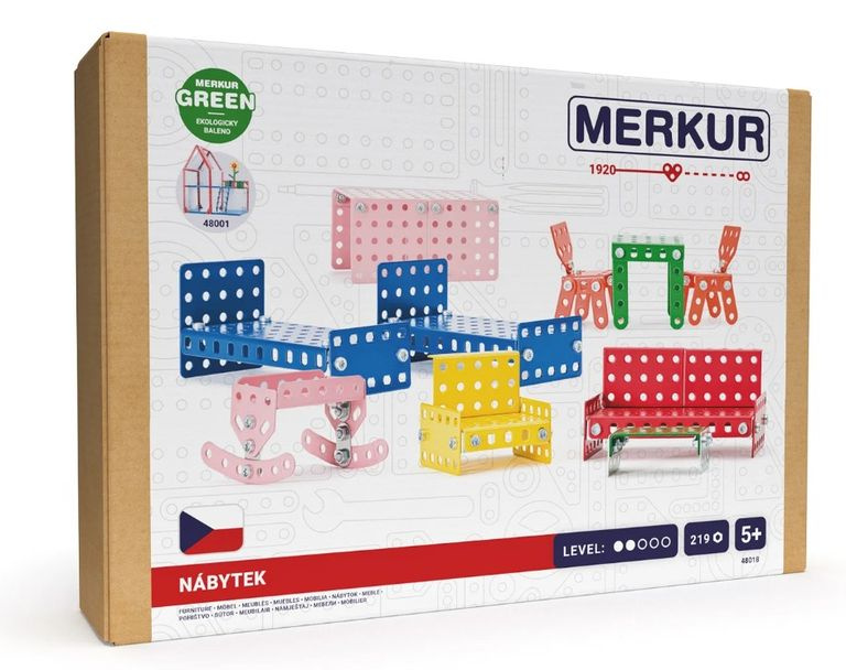 Merkur - Nábytek do domečku pro panenky, 219 dílků