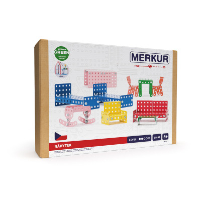 Merkur - Nábytek do domečku pro panenky, 219 dílků