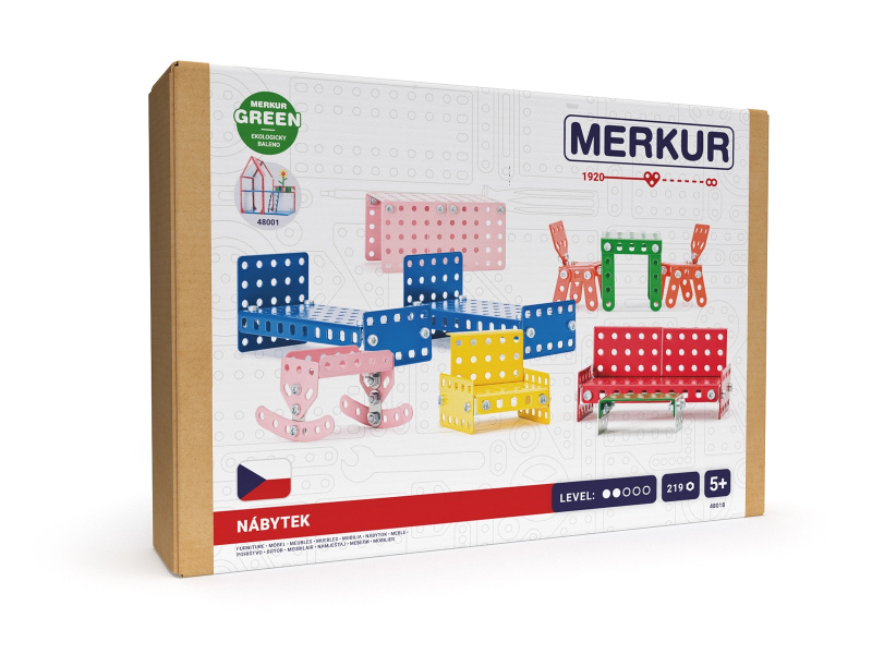 Merkur - Nábytek do domečku pro panenky, 219 dílků