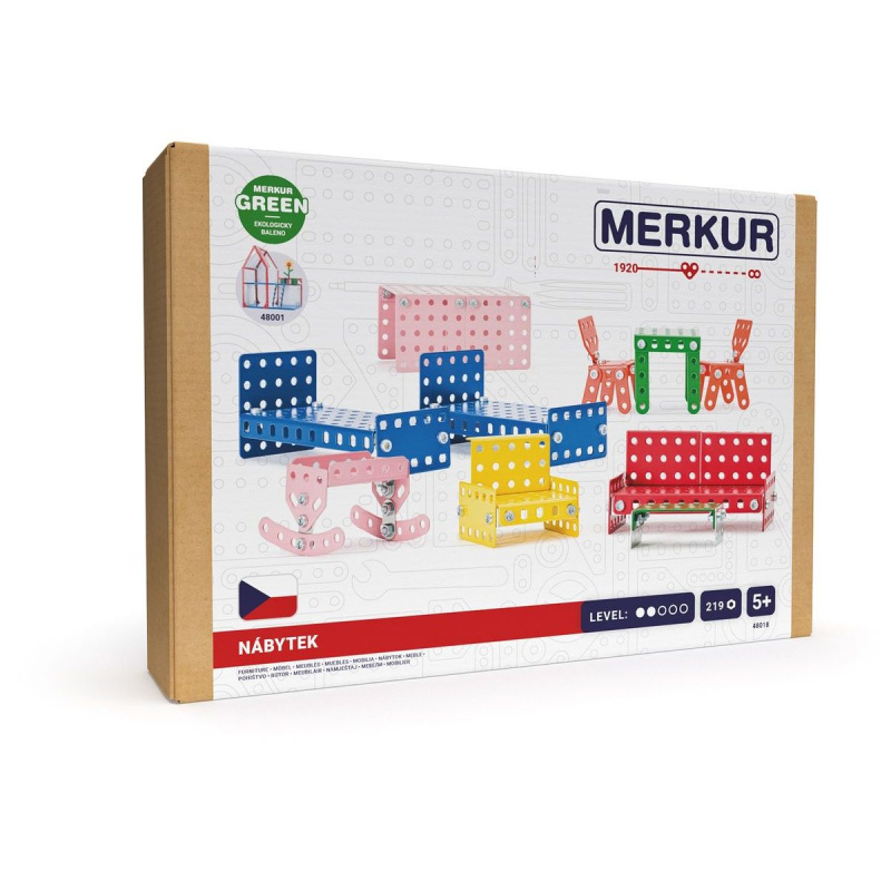 Merkur - Nábytek do domečku pro panenky, 219 dílků