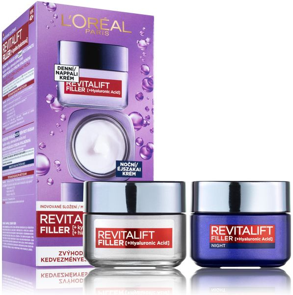 L’Oréal Paris Revitalift Filler denní a noční krém proti vráskám s kyselinou hyaluronovou