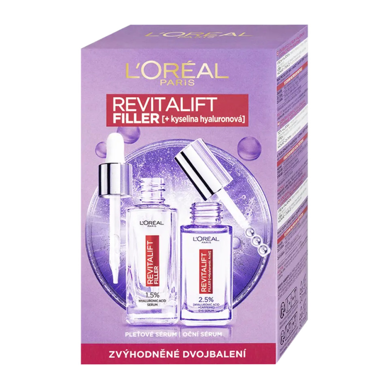 L’Oréal Paris Revitalift Filler sada pro péči o pleť na obličej a oční okolí