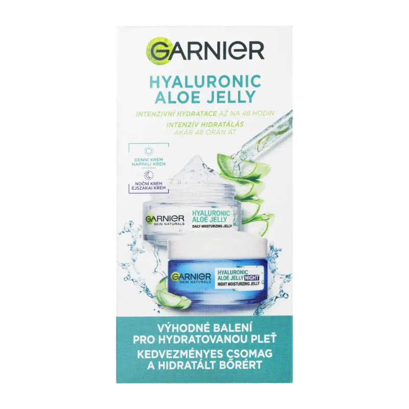 Garnier Hyaluronic Aloe Jelly sada pro péči o pleť na den i noc
