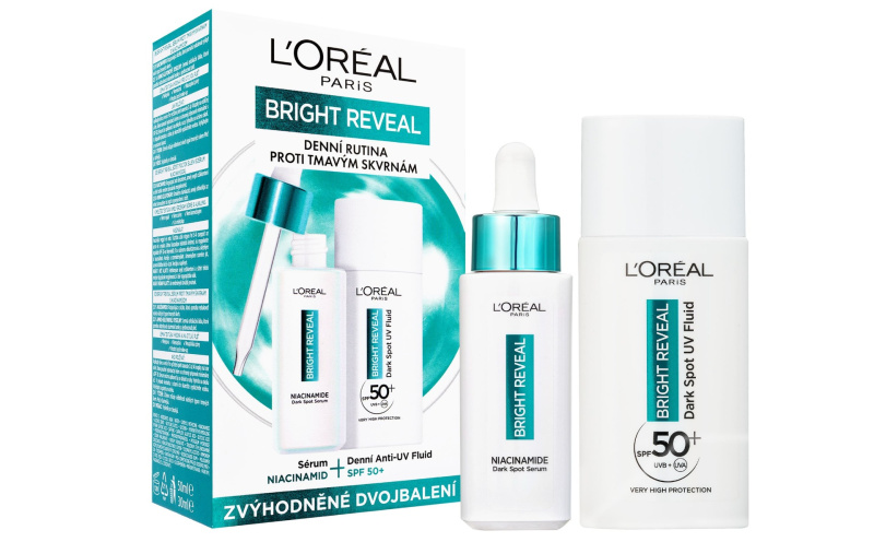 L’Oréal Paris Bright Reveal vyrovnávací péče proti pigmentovým skvrnám výhodné balení