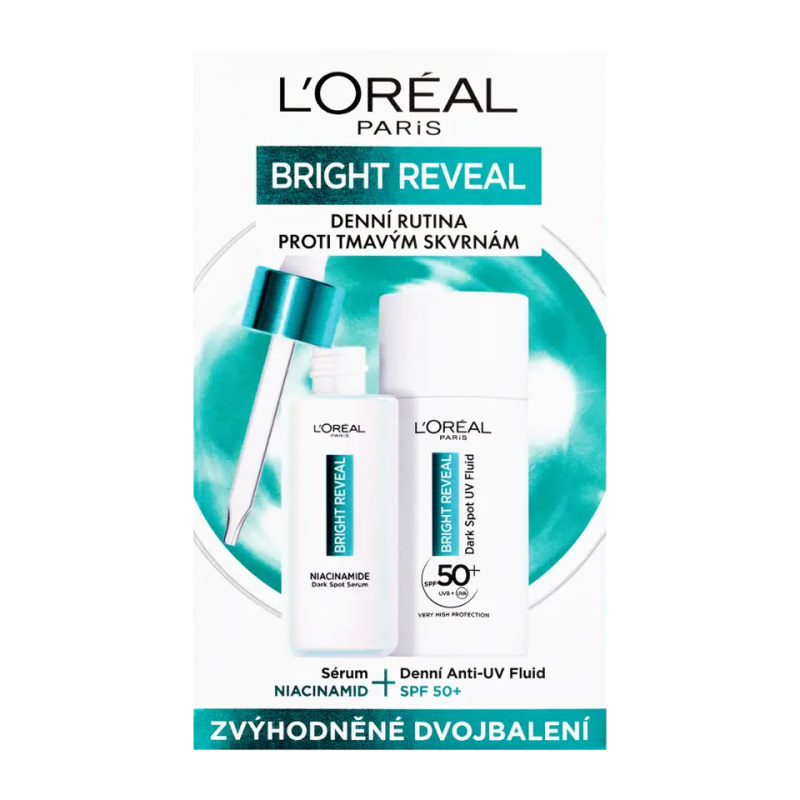 L’Oréal Paris Bright Reveal vyrovnávací péče proti pigmentovým skvrnám výhodné balení