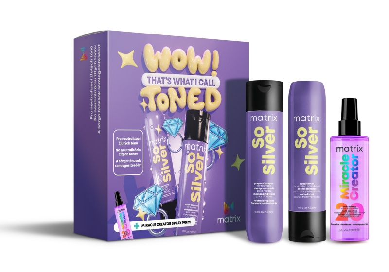 Matrix So Silver dárková sada neutralizující žluté tóny