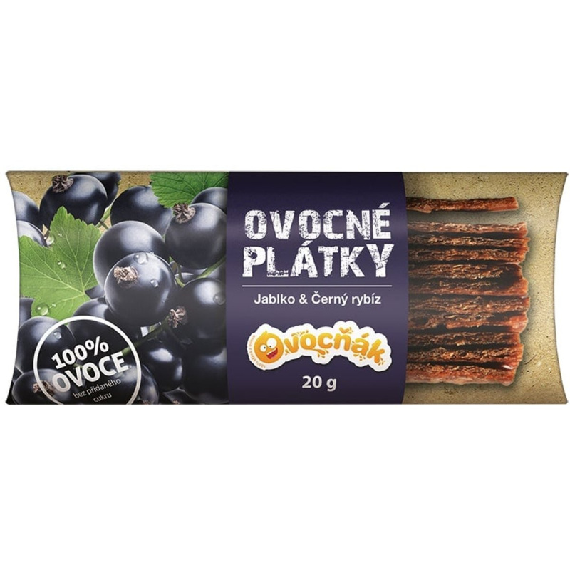Ovocňák Plátky jablko a černý rybíz