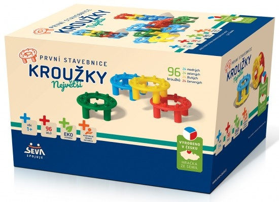 První stavebnice Kroužky - Největší SEVA