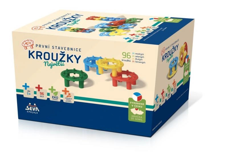 První stavebnice Kroužky - Největší SEVA
