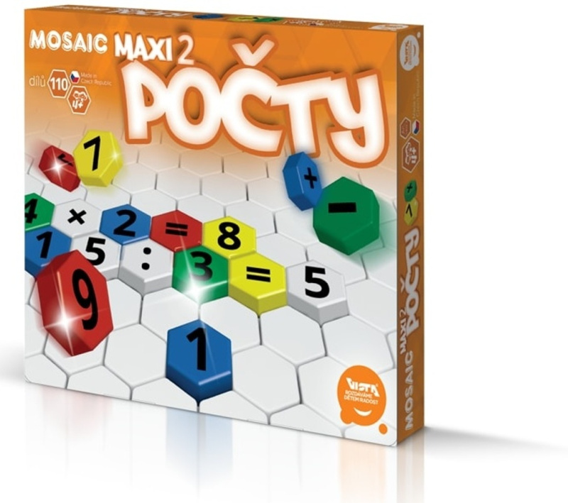 Včela se učí počítat 110ks mozaika v krabici 35x29x3,5cm