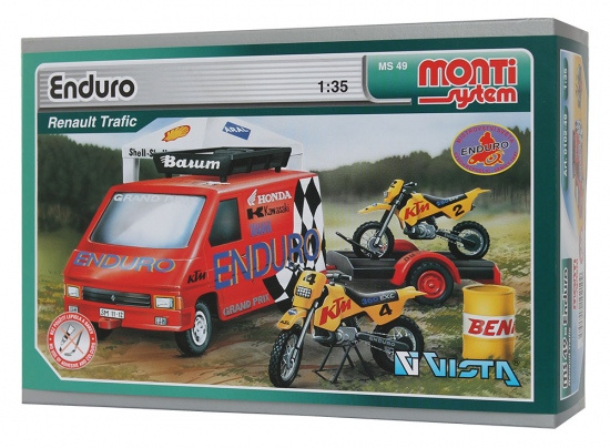 Monti System stavebnice MS 49 Enduro Renault Trafic 1:35