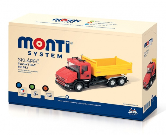 Stavebnice Monti System MS 62.1 Scania  1:48 v krabici 32x20,5x7,5cm