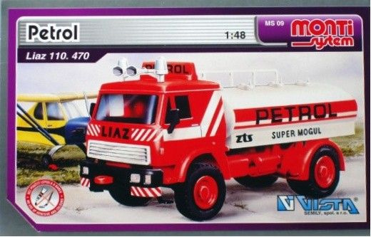 Stavebnice Monti System MS 09 Petrol Liaz 1:48 v krabici 22x15x6cm