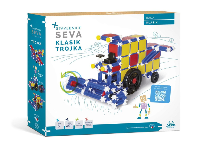 Stavebnice Seva klasik trojka 464 ks