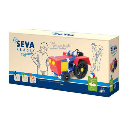 Stavebnice SEVA KLASIK Nejmenší plast 115ks v krabici 31,5x16,5x7,5cm